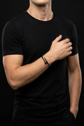 Black Nail Cuff Bracelet