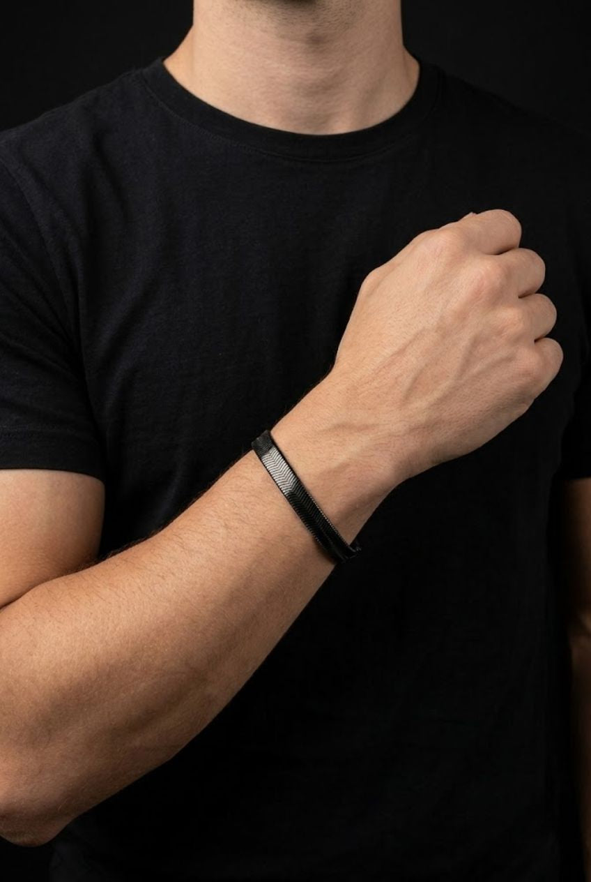 Herringbone Flat Snake Bracelet