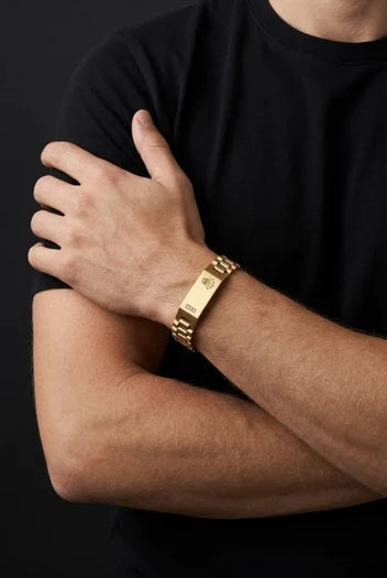 Oyster Style Bracelet with Crown Logo