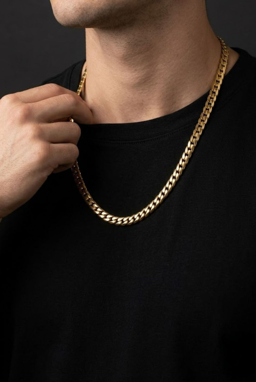 Gold Cuban Link Chain Necklace