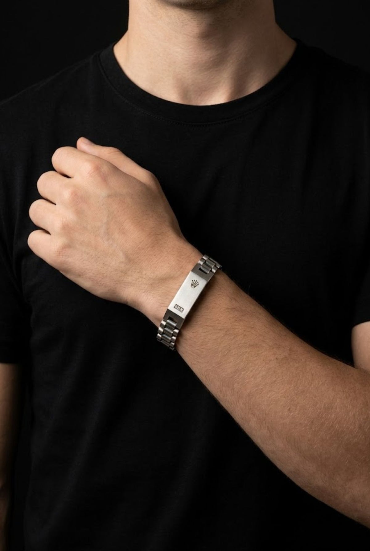 Oyster Style Bracelet with Crown Logo