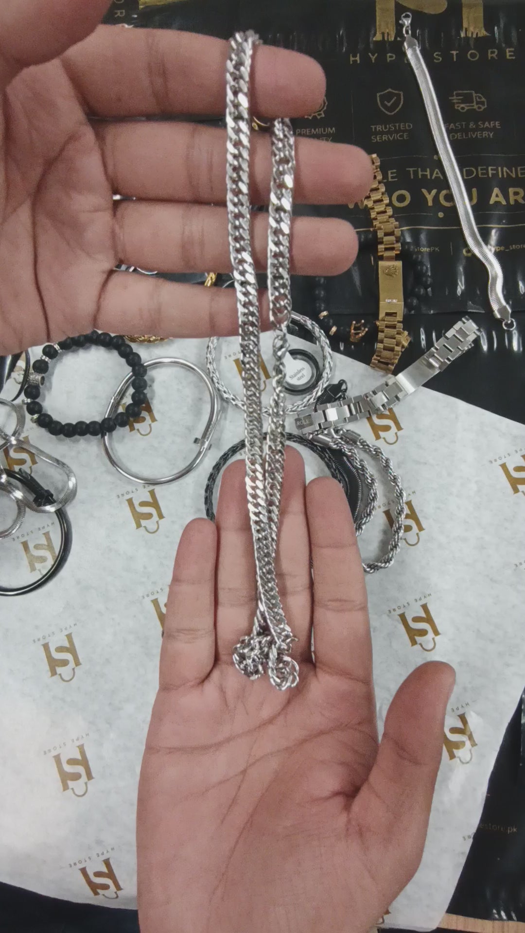Silver Cuban Link Chain Necklace
