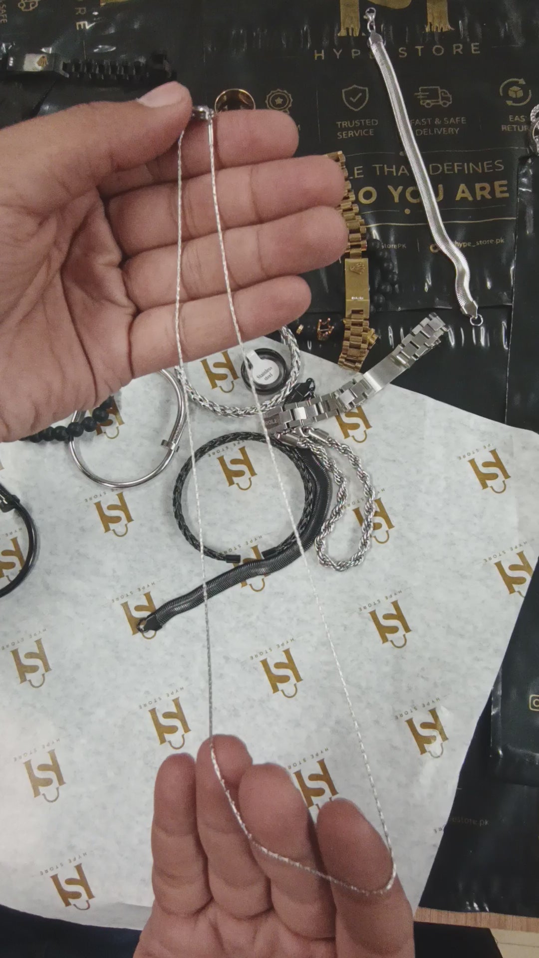 Silver Thin Rope Chain Necklace