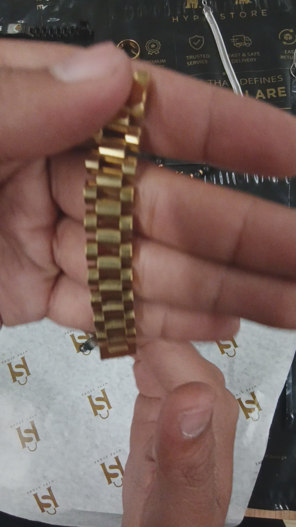 Oyster Style Bracelet with Crown Logo