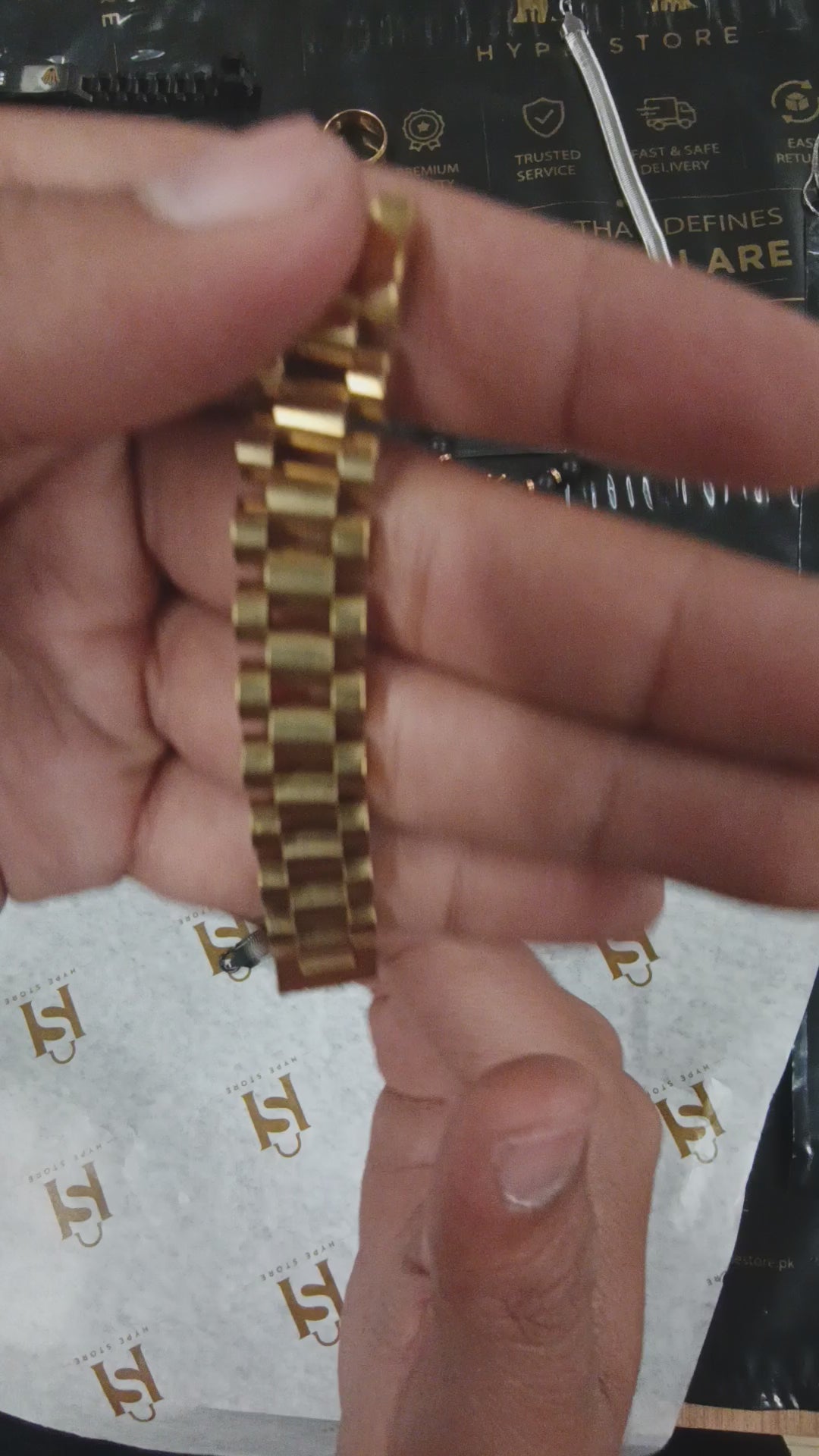 Oyster Style Bracelet with Crown Logo